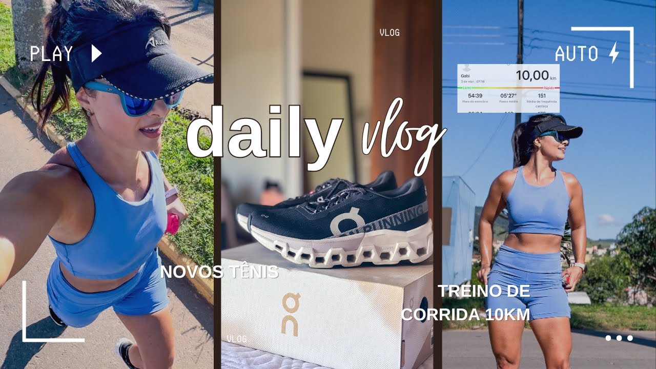 tênis de corrida da ON Running l 10km com o Cloudmonster 2 l vlog de domingo