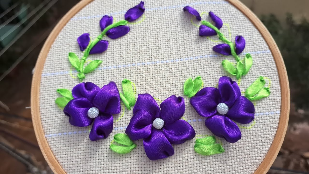 How to Do Ribbon Embroidery ✨ | Complete Floral Tutorial for Beginners