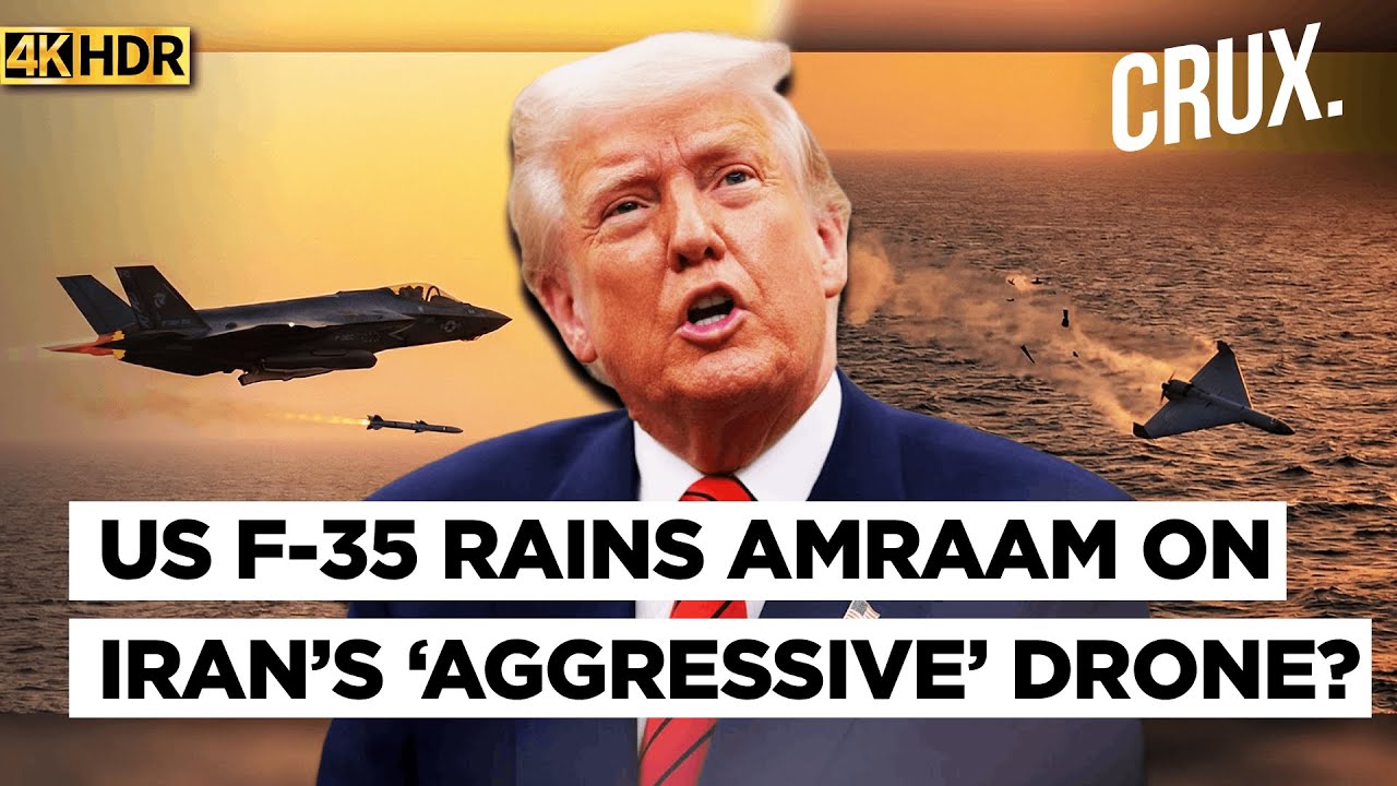 Iran Mocks US F-35 Attack On Shahed? Hails ‘Successful Intel Transmission’ From Trump's Warship | 4K