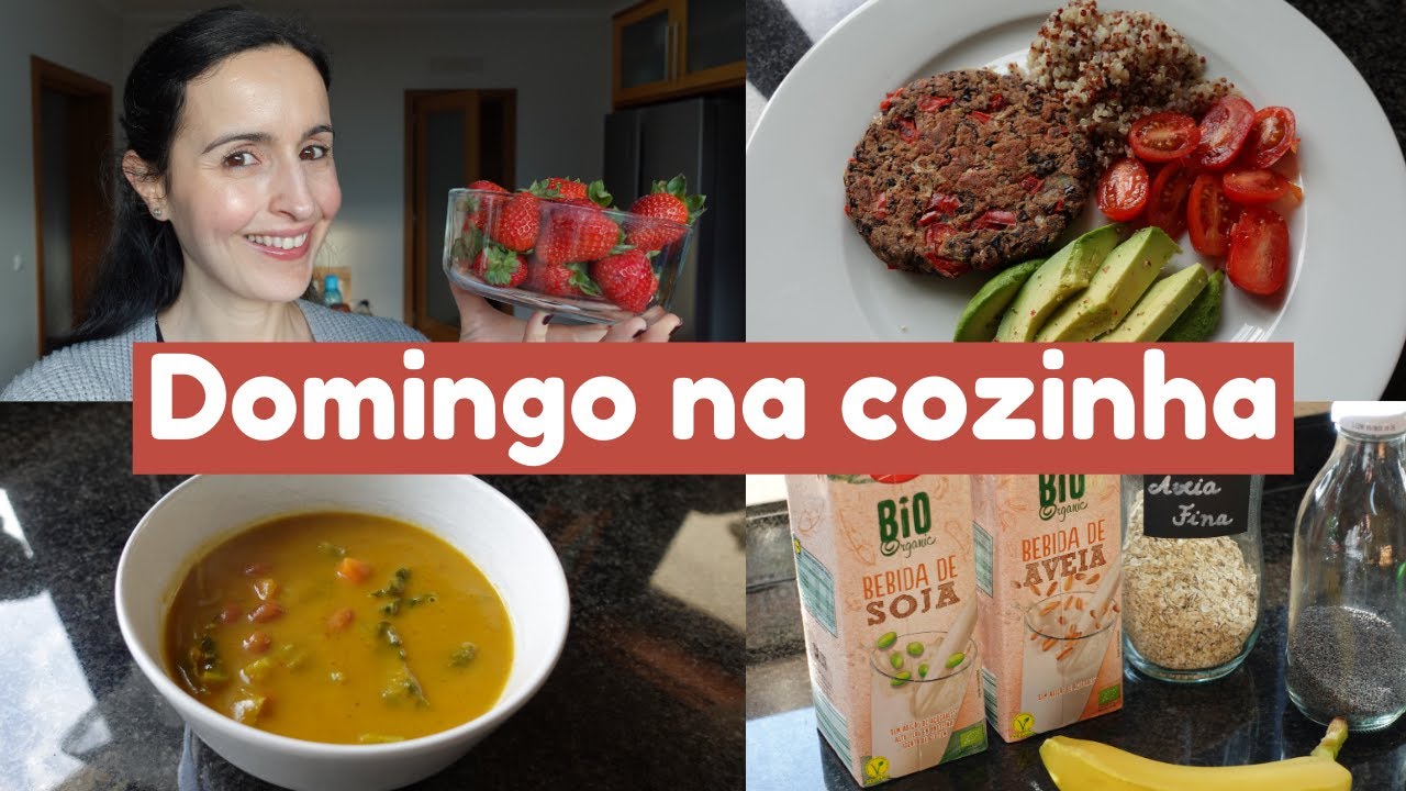 Organização da alimentação da semana + hamburger de feijão preto, panquecas de aveia, sopa de feijão