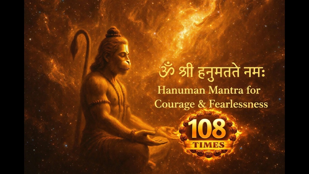 ॐ श्री हनुमते नमः | 108 Times Hanuman Jaap | Strength & Protection
