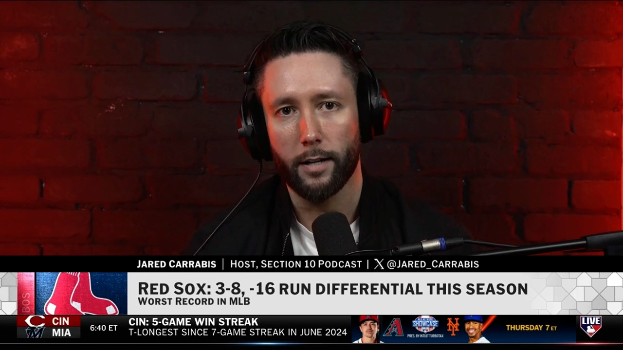 Джаред Каррабис в эфире MLB Network обсуждает неудачное начало сезона для &laquo;Бостон Ред Сокс&raquo;; конф...