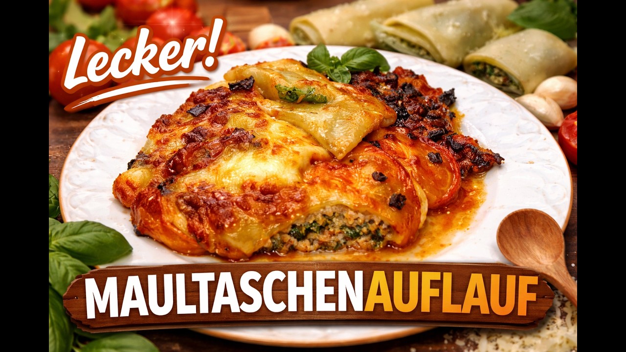 Maultaschenauflauf aus dem Airfryer 🔥 Schnell, herzhaft & richtig lecker!