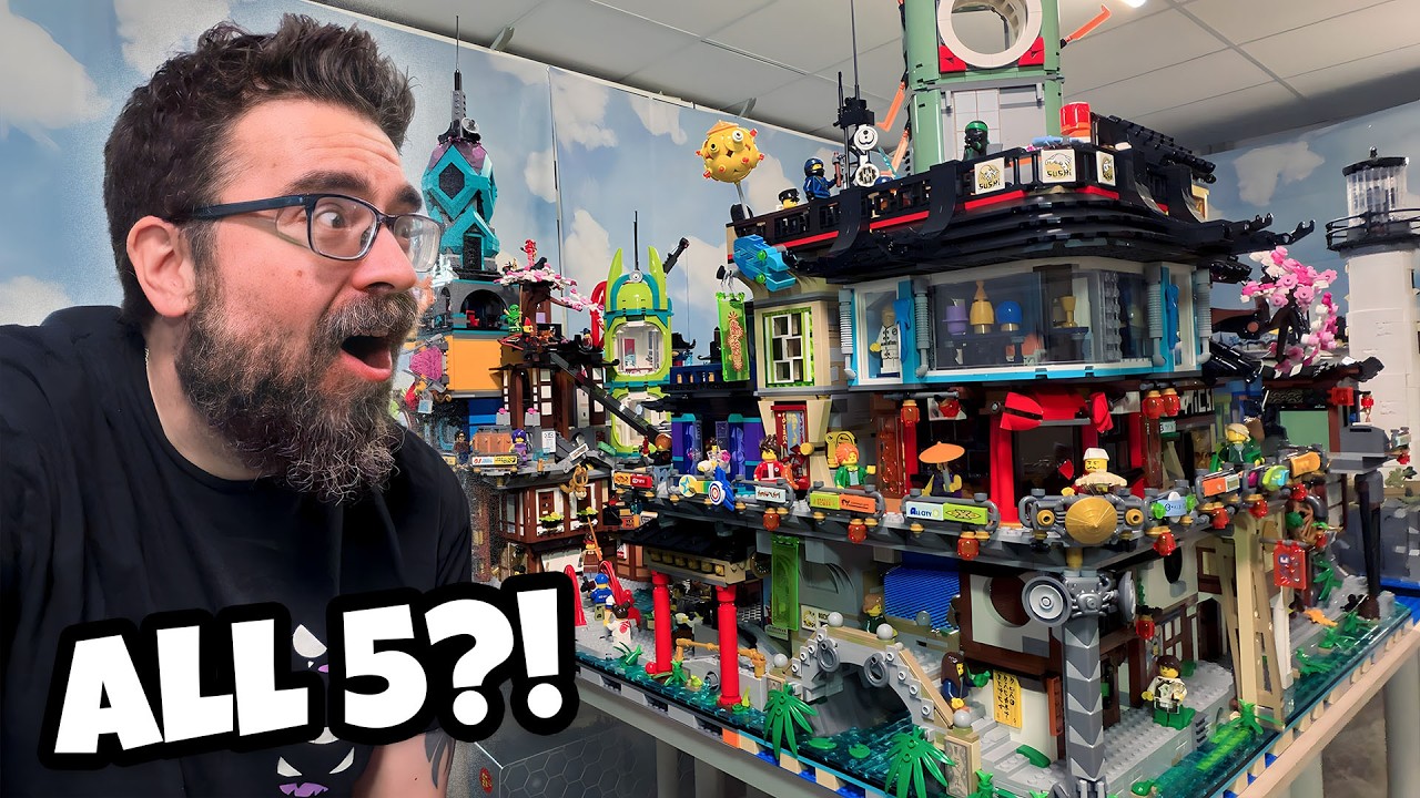 Я добавил ВСЕ 5 наборов Ninjago City в свой LEGO City!