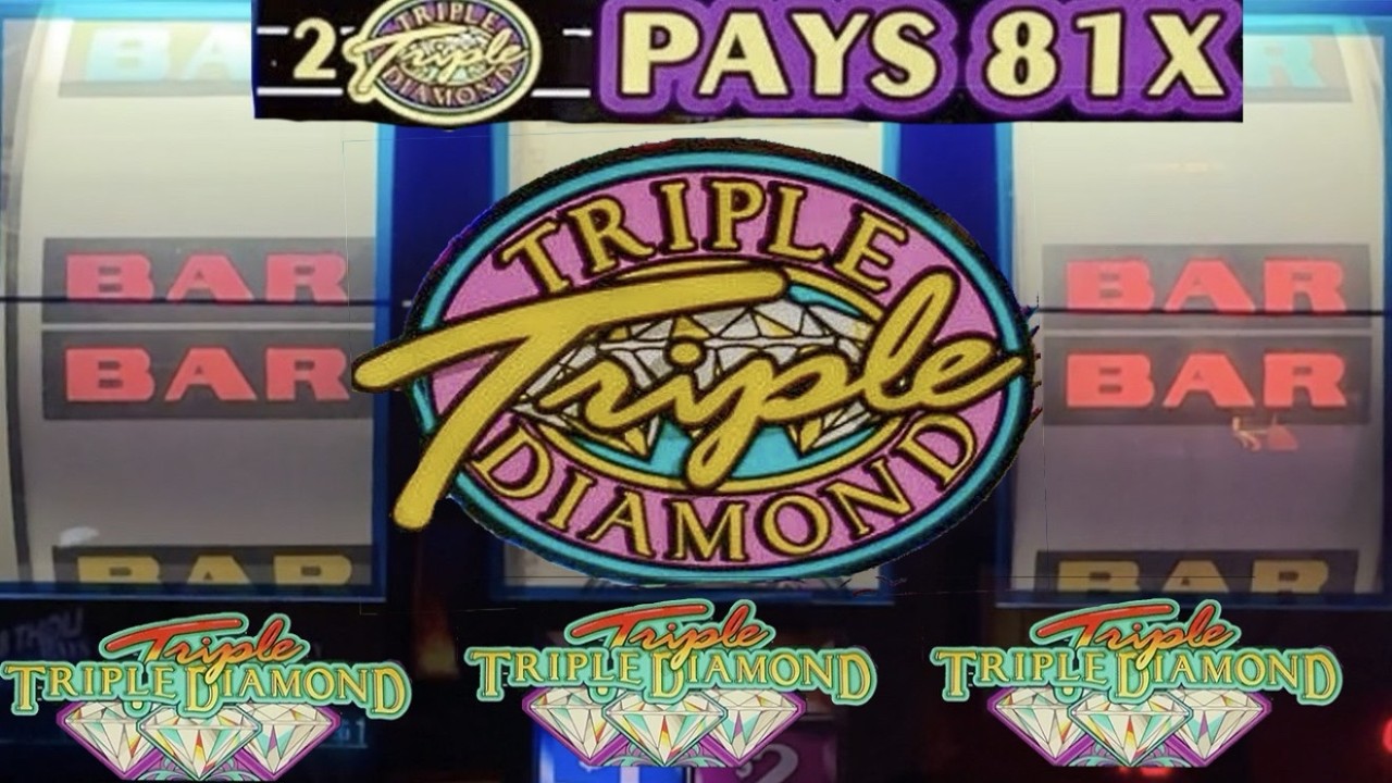 RARE OLD SCHOOL SLOT! Triple Triple Diamond Casino Classic