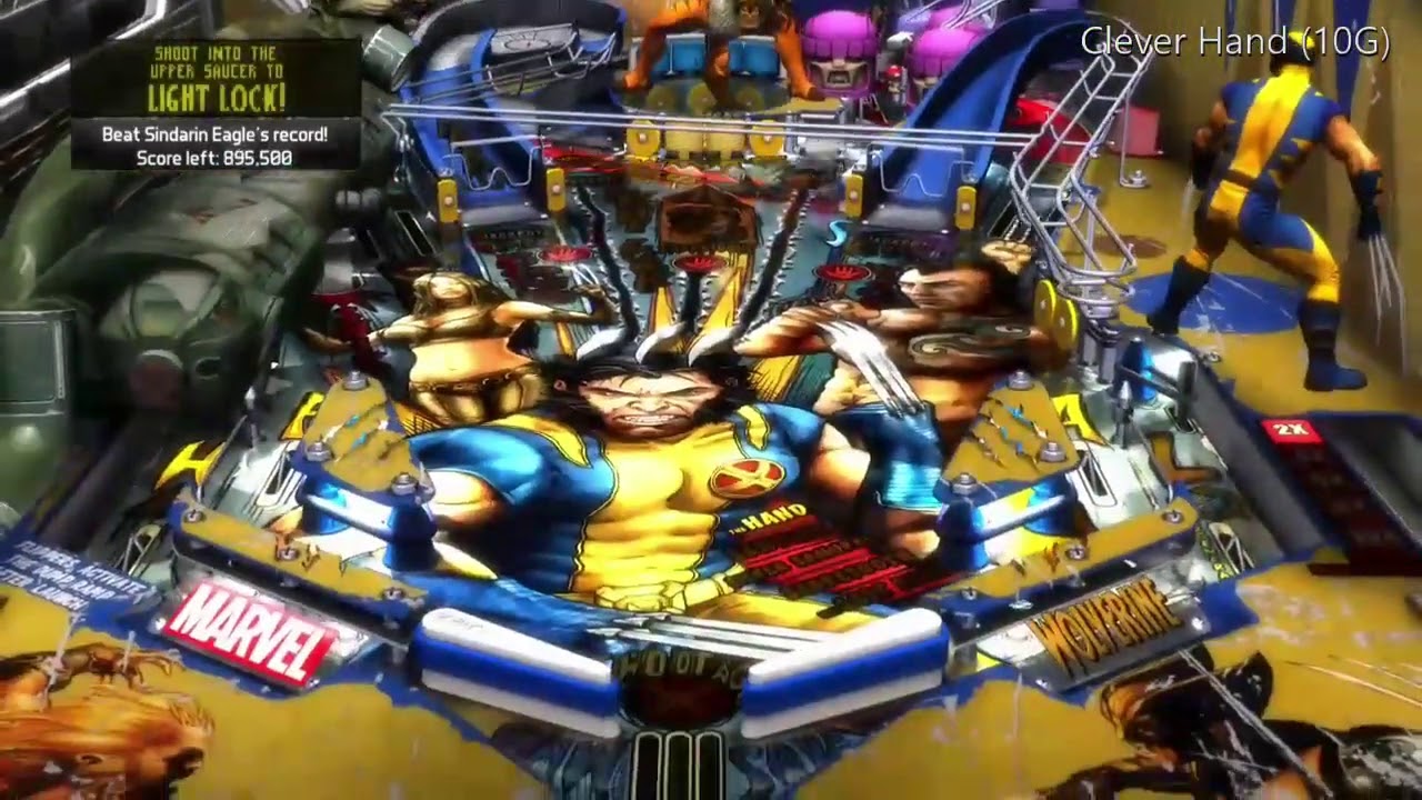 Pinball FX2: Wolverine Table - Clever Hand (10G) - Achievement Guide