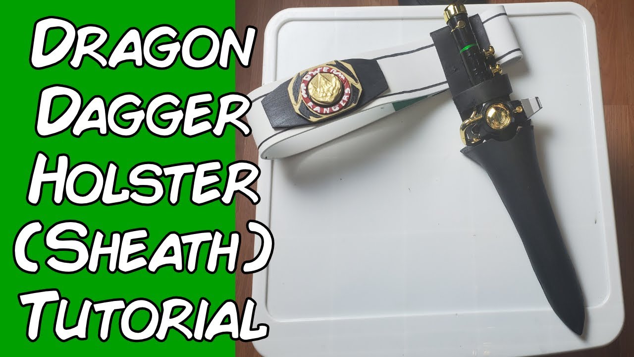 How To Make Green Ranger Dragon Dagger Holster (Sheath) | Easy DIY Cosplay Tutorial