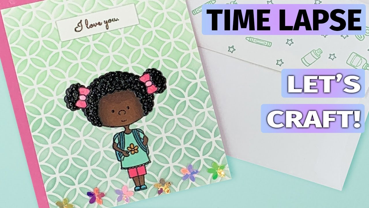 Card Making With Ink Blot Shop - Little School Stamp Set