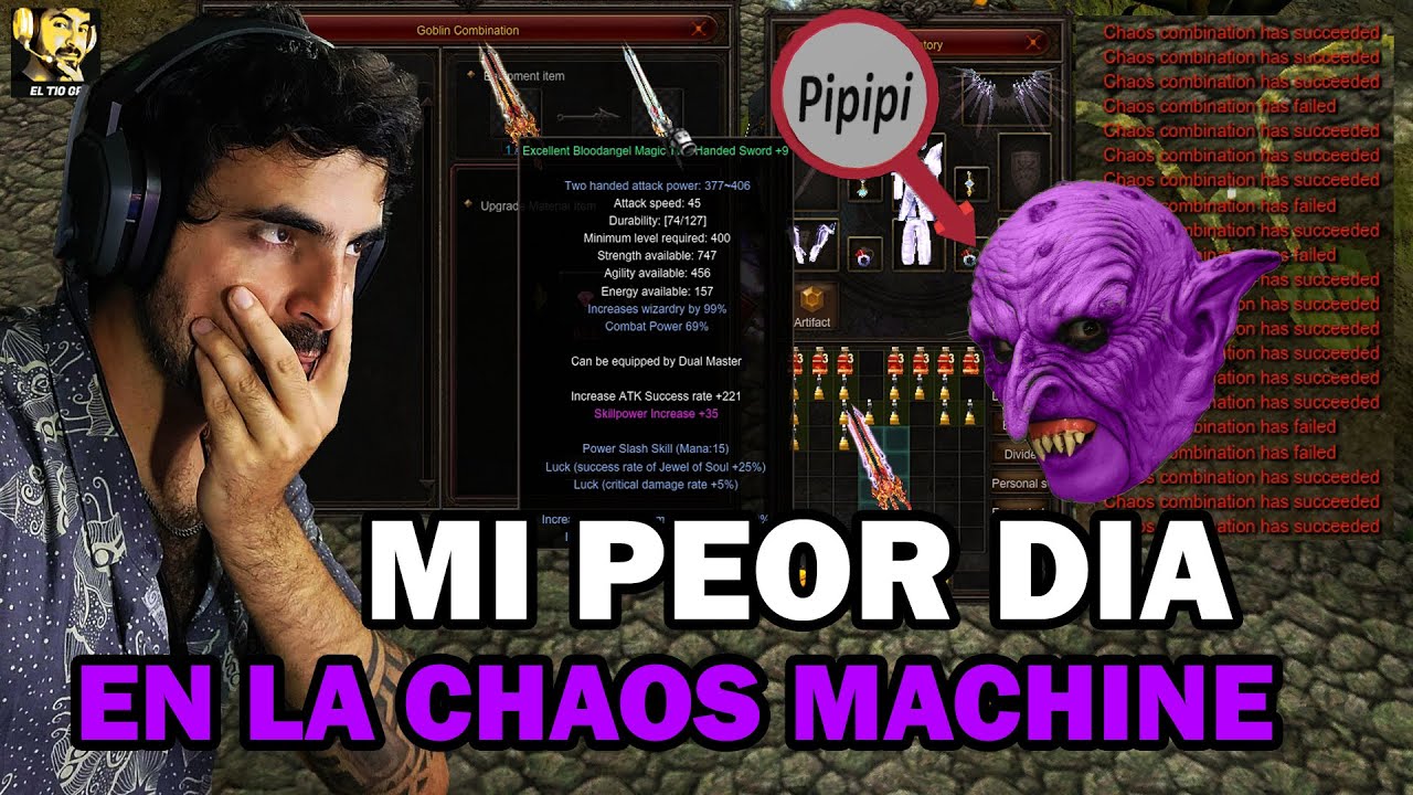 MI PEOR DIA EN LA CHAOS MACHINE😱🤮 l Muonline S18.2