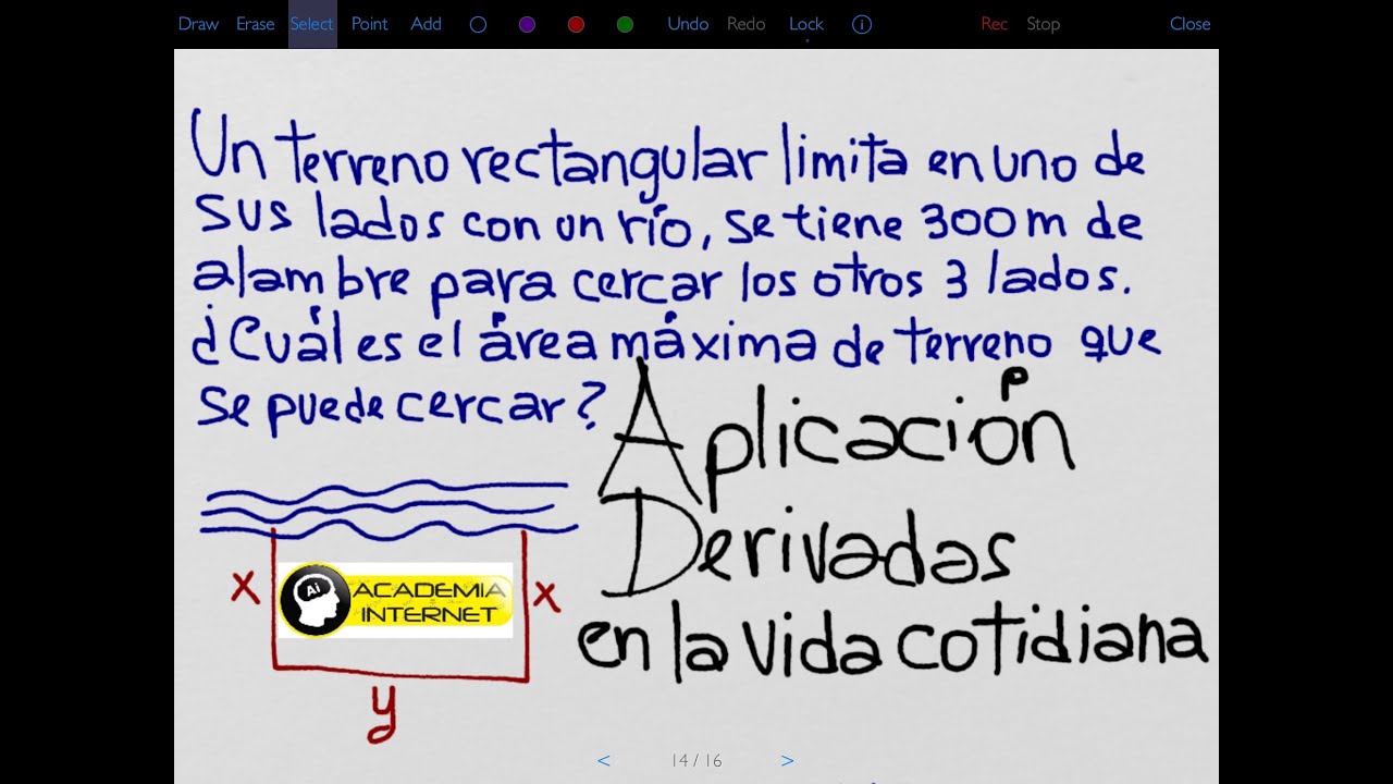 Problema de optimización resuelto usando derivadas.