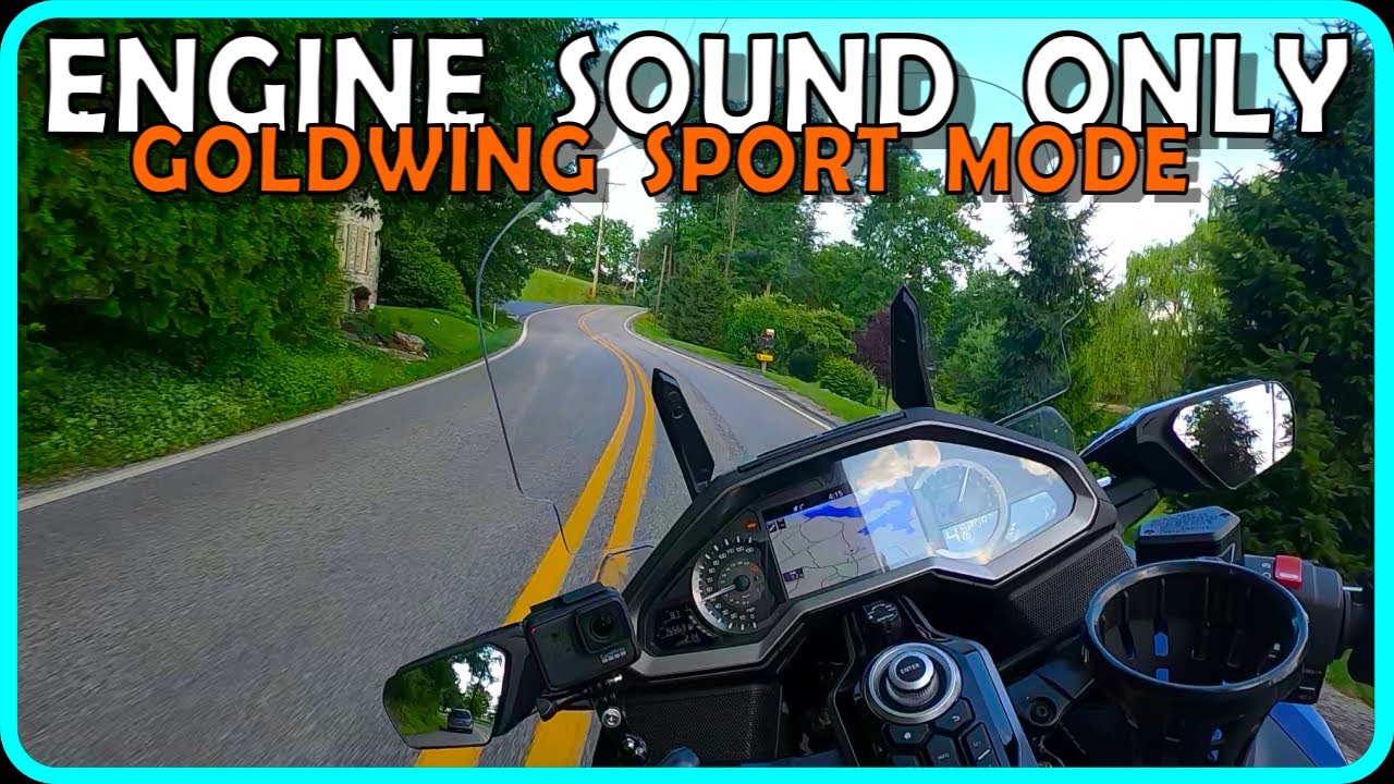 Engine Sound ONLY | Goldwing Sport Mode Motorcycle ASMR