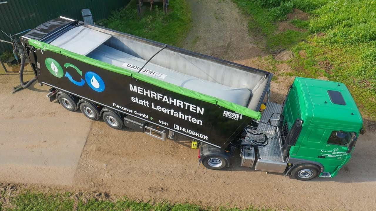 DAF LKW Truck | Huesker Flexcover Combi + | Landwirtschaft |  AgrartechnikHD
