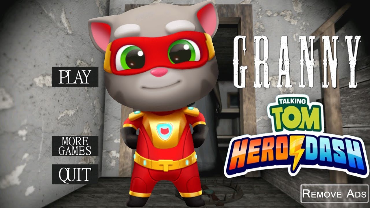 Granny is Talking Tom Hero Dash
