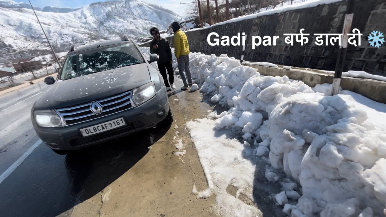 Ab pahunche asli jagah ❄️,Kashmir tour by car