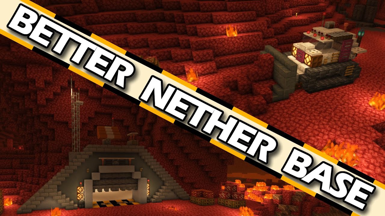 How To Build An Industrial Futuristic Nether Base in Minecraft