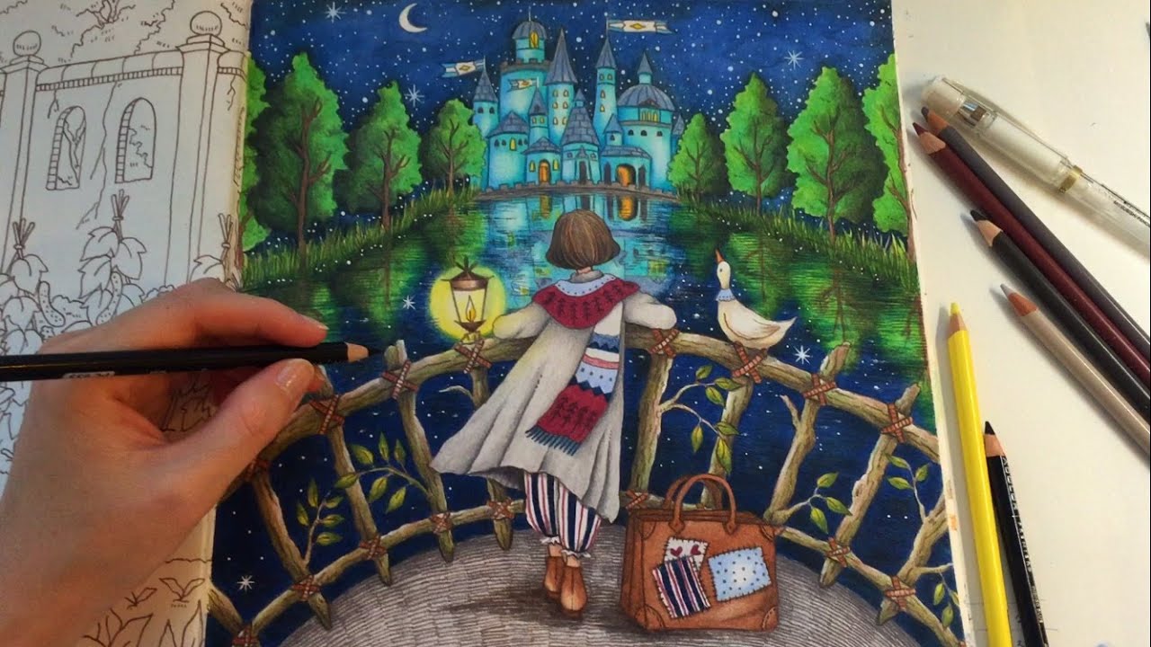 Dream - Part 2 | ROMANTIC COUNTRY THE SECOND TALE | Water Reflection Coloring With Colored Pencils