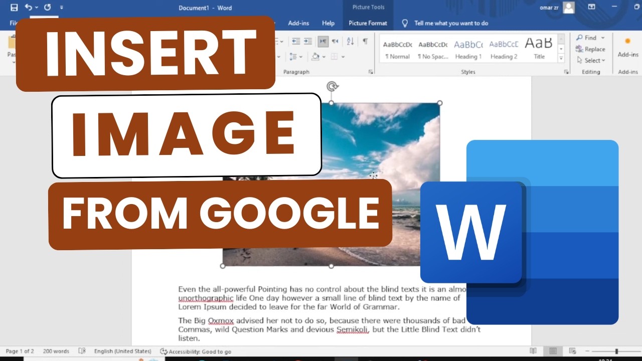 Как вставить изображение из Google в документ Word | Простое руководство