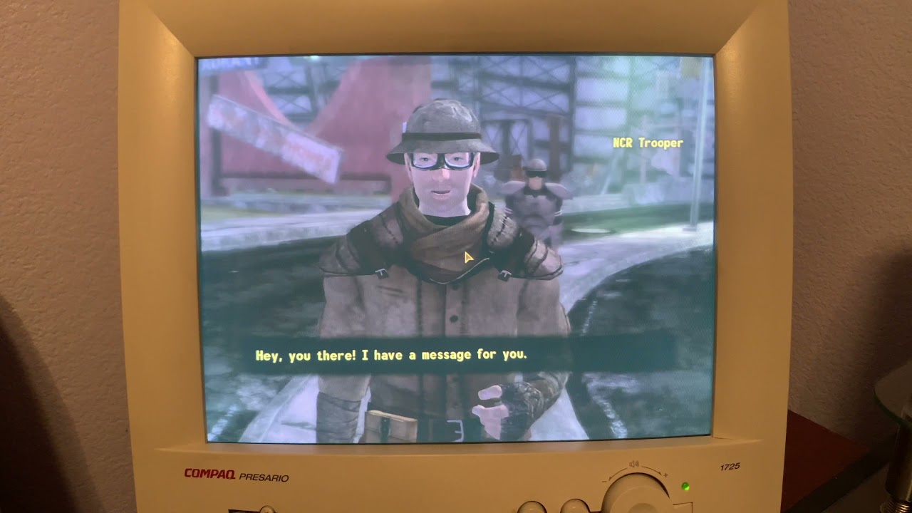Fallout New Vegas on CRT Monitor