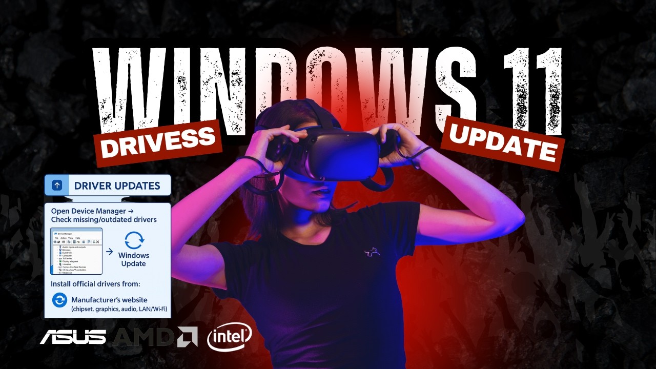 Windows 11 Driver Updates – AMD RX 580 & ASUS Motherboard Setup (2025) in Sinhala | වින්ඩොස් 11