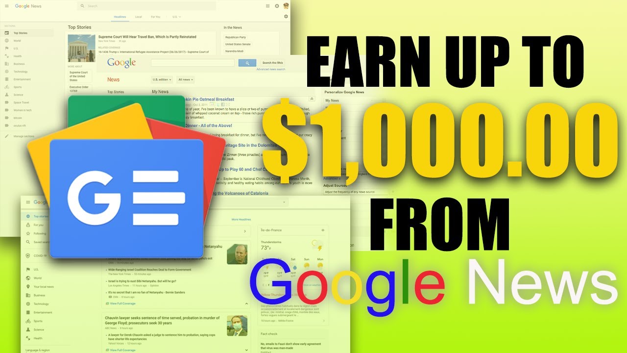 Earn $1000 From Google News (Fast Way To Make Money Online)
