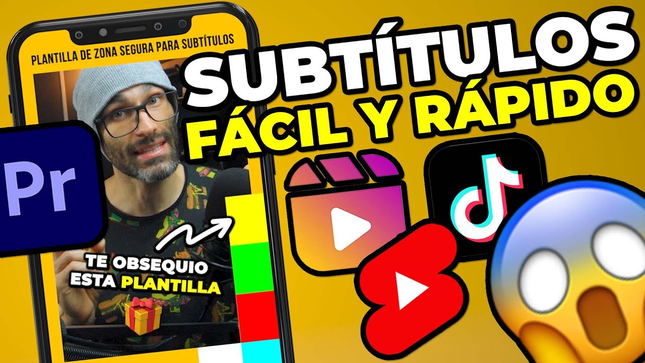 ✅ Crea SUBTÍTULOS para videos en TikTok, IG Reels y YT Shorts (FÁCIL y RÁPIDO en Premiere Pro) ✅