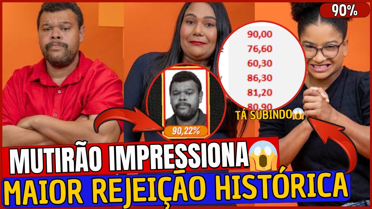 🚨FORTE REJEIÇÃO DA HISTÓRIA!! ENQUETES MONSTRA MUTIRÃO A TODO VAPOR PARA A ELIMINAÇÃO | BBB26