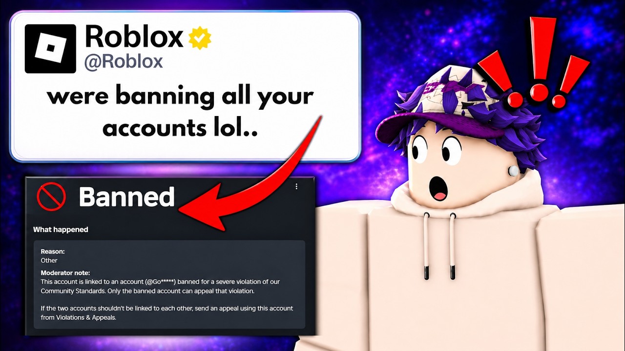 Roblox can ban you for an account you don't own.. (Here's how to get appealed)