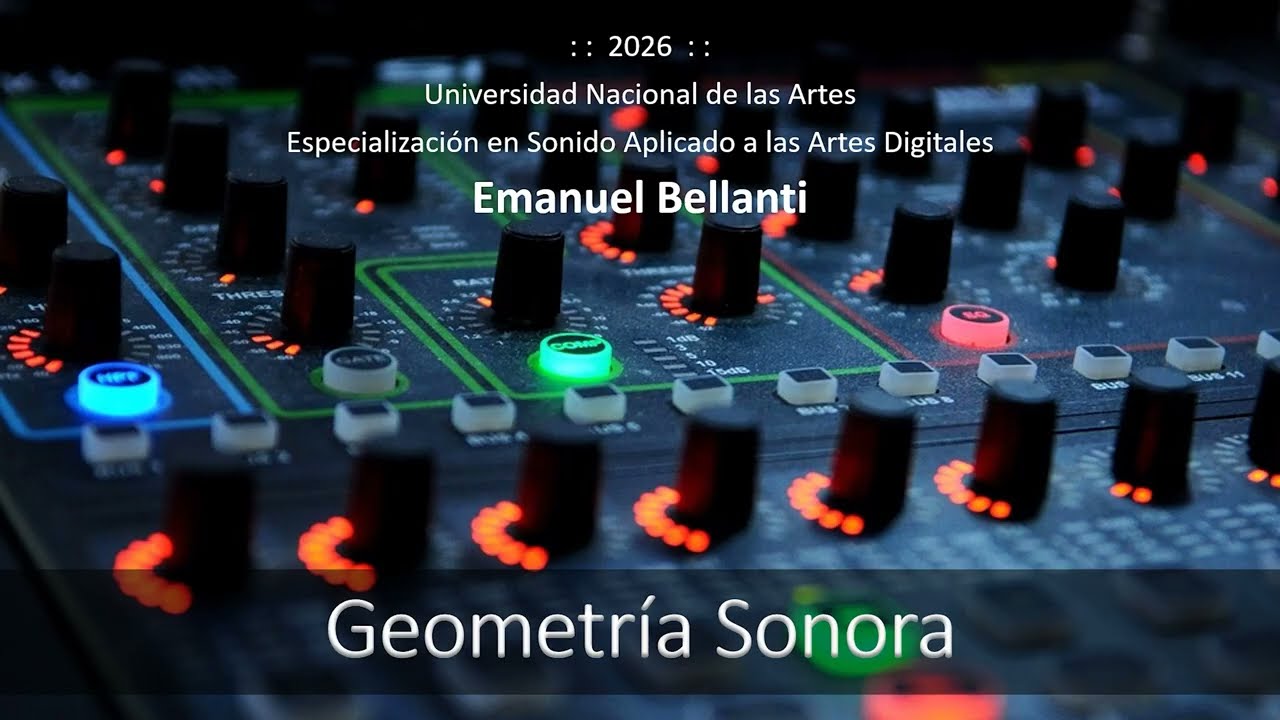 Geometría Sonora - Imagen y Sonido en Tiempo Real