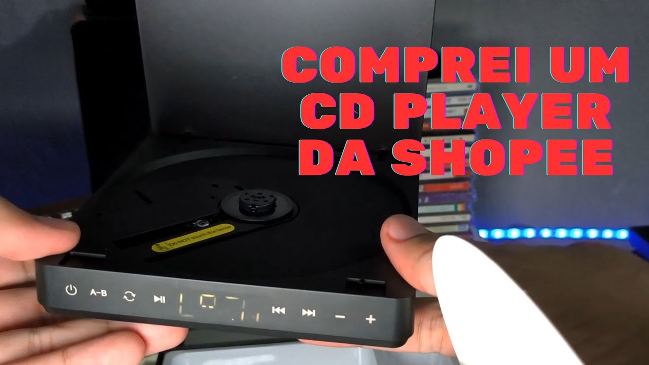 Comprei um Cd Player na Shopee