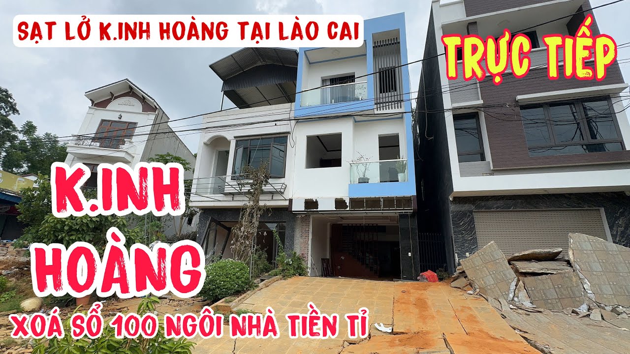 NÓNG! 3 PHÚT SẠT LỞ K.INH HOÀNG TẠI LÀO CAI XOÁ SỔ 100 NGÔI NHÀ TIỀN TỈ. PHENG PHENG VLOG
