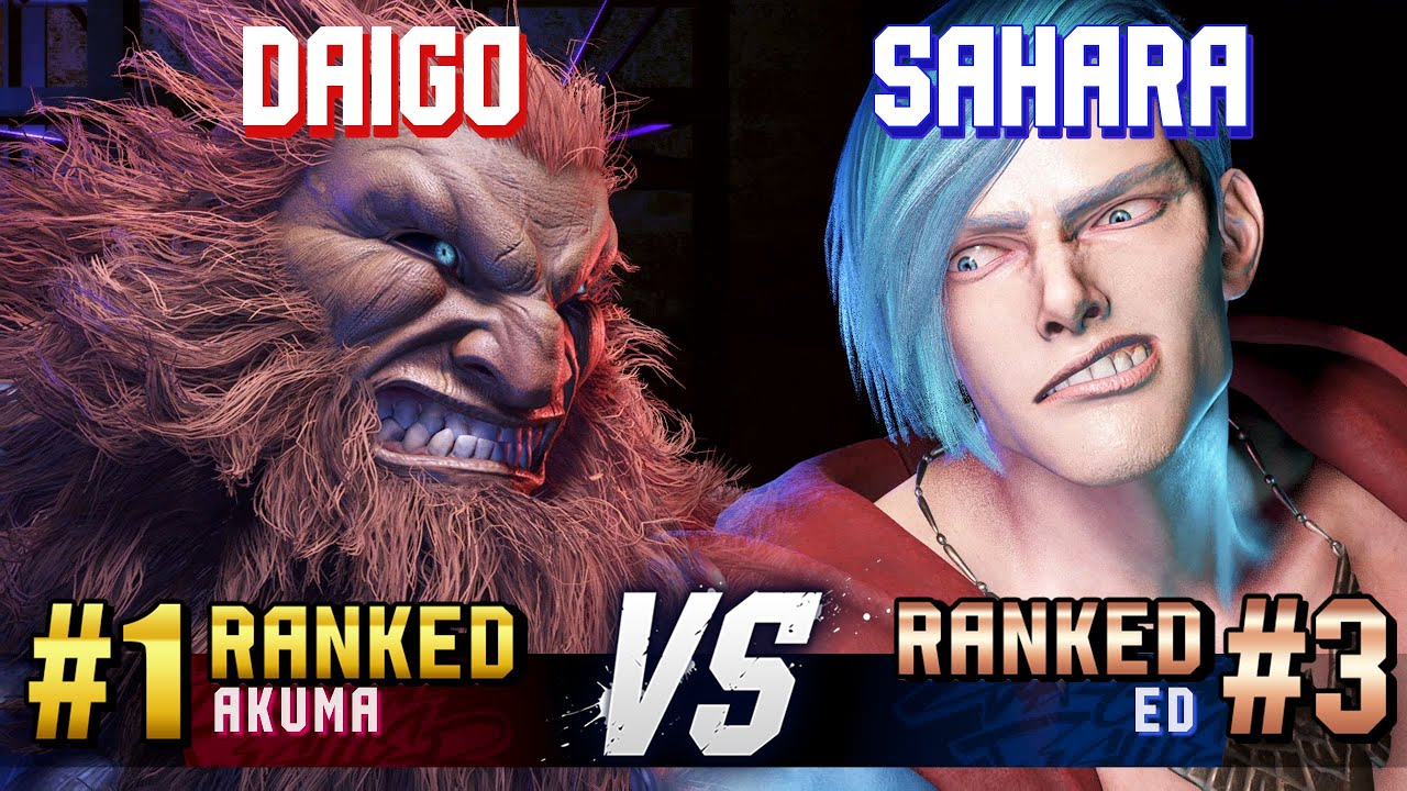 SF6 ▰ DAIGO (#1 Ranked Akuma) vs SAHARA (#3 Ranked Ed) ▰ High Level Gameplay