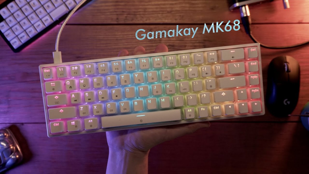 Keycaps PUDDING, Óptico y 65%! Gamakay MK68 (Gateron Yellow)