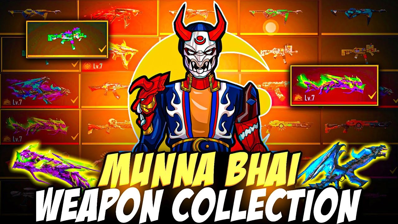 Munna Bhai Weapon Collection 2022 - How To Choose Gun Skins - Free Fire Telugu
