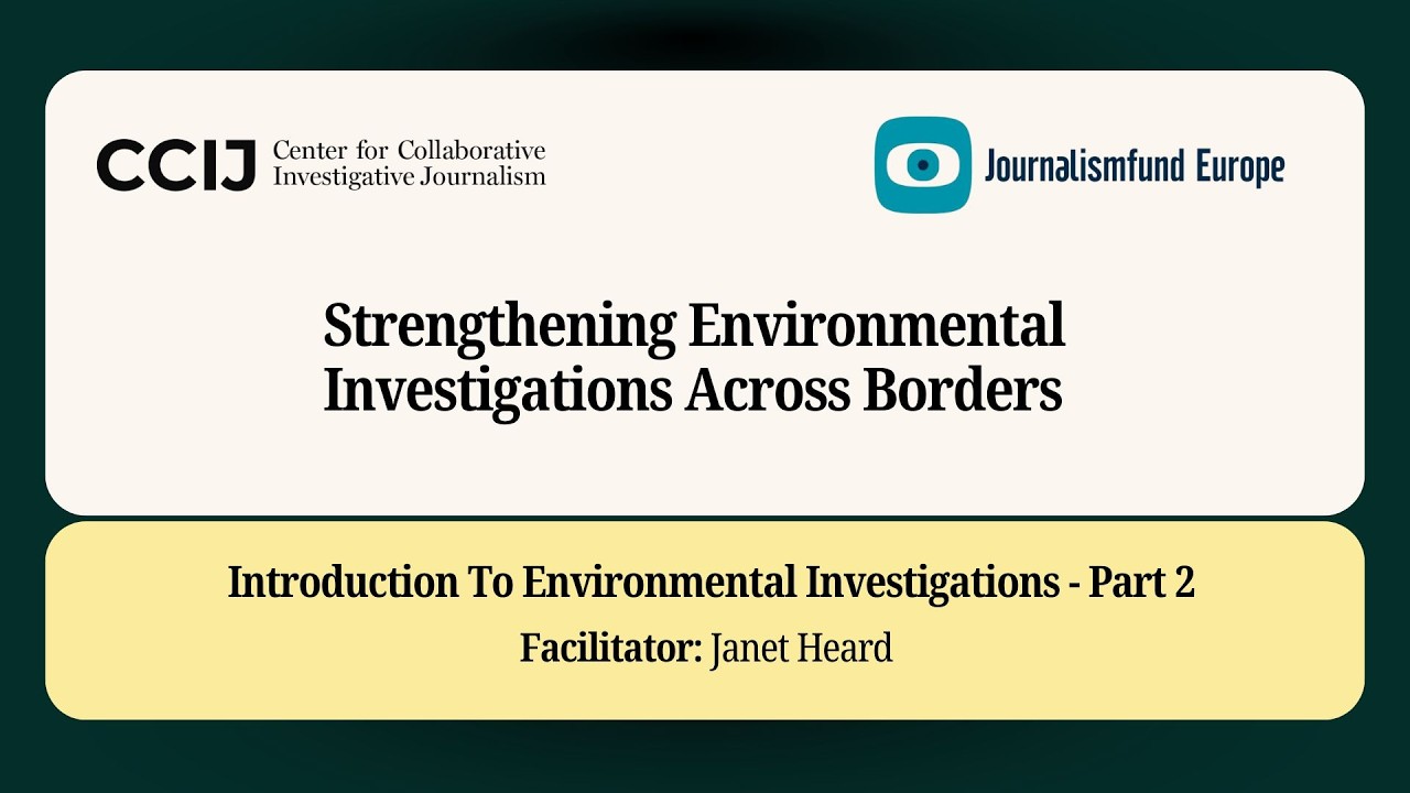 Introduction To Environmental Investigations - Part 2