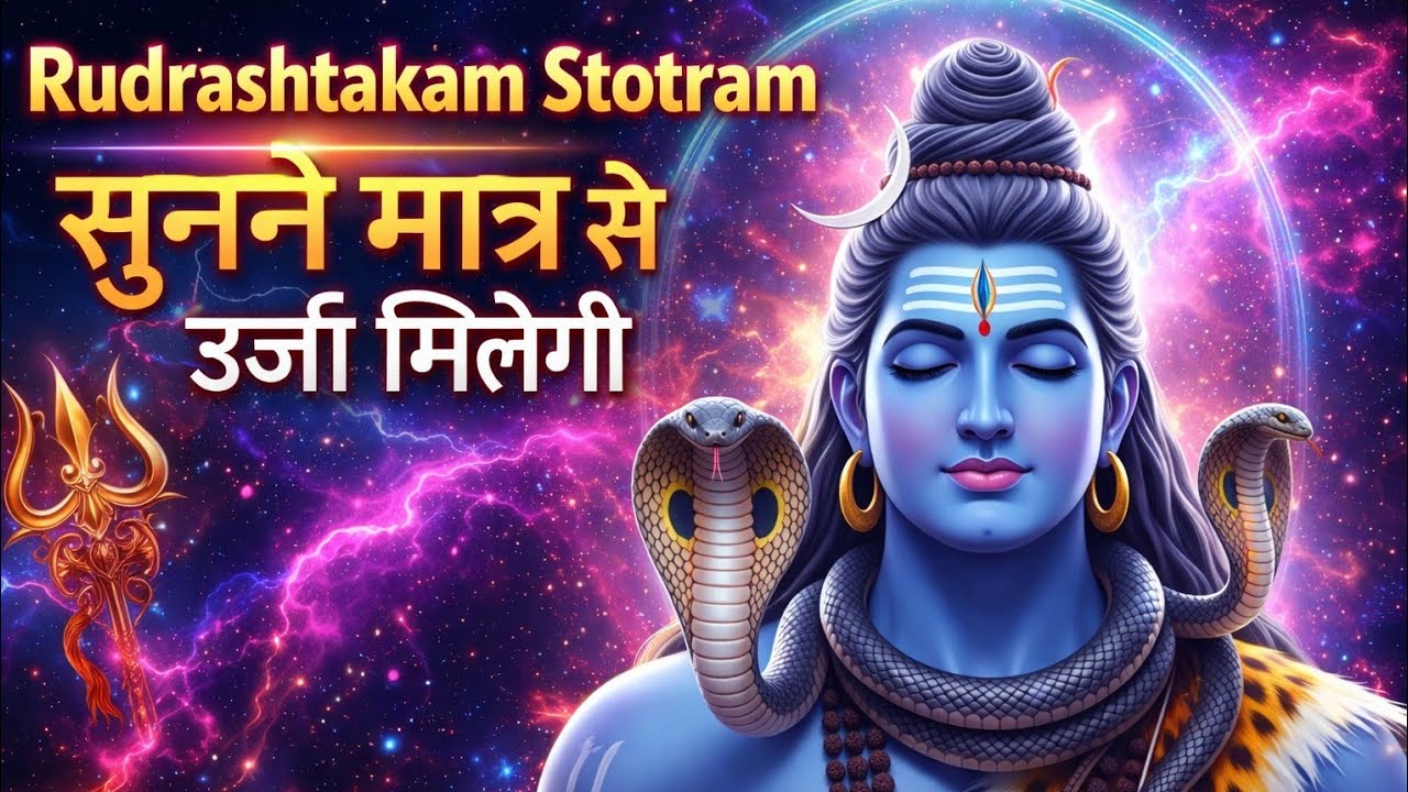 शक्तिशाली रुद्राष्टकम को सुनने मात्र से ऊर्जा मिलेगी | Rudrashtakam Stotram | #rudrashtakam #stotram