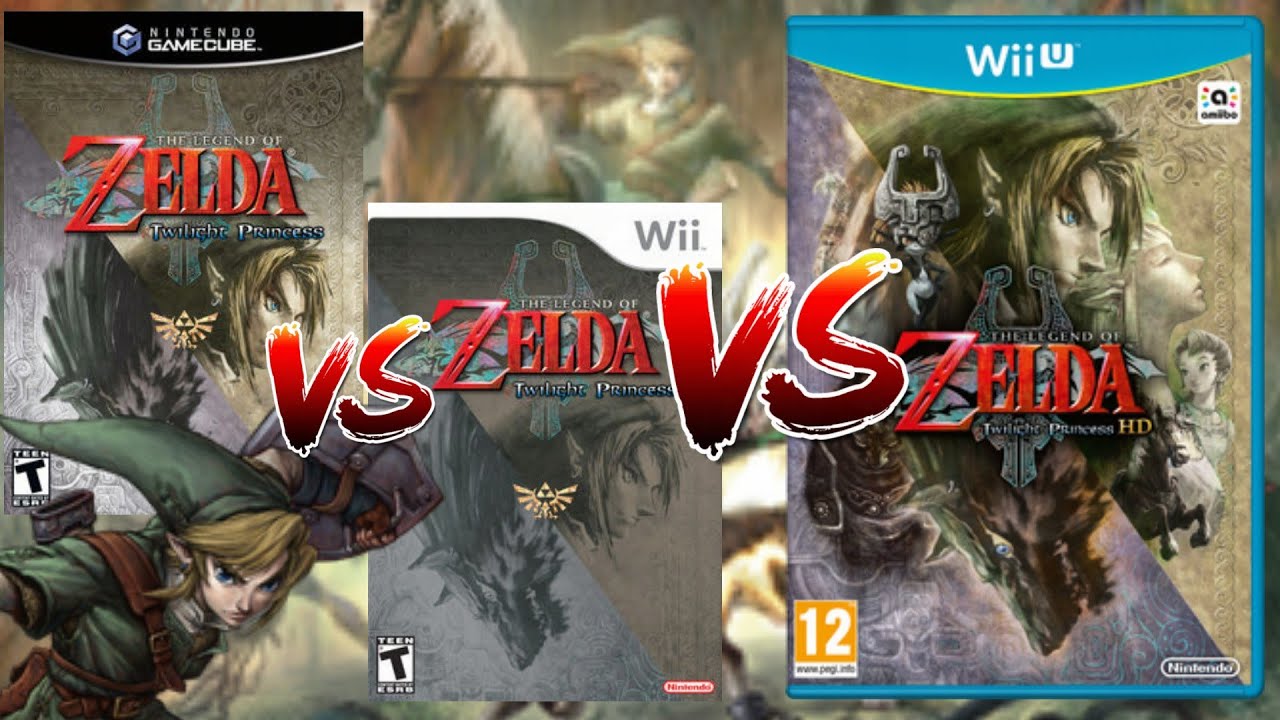 GameCube vs Wii vs Wii U | Zelda Twilight Princess - (VS).&otilde;es