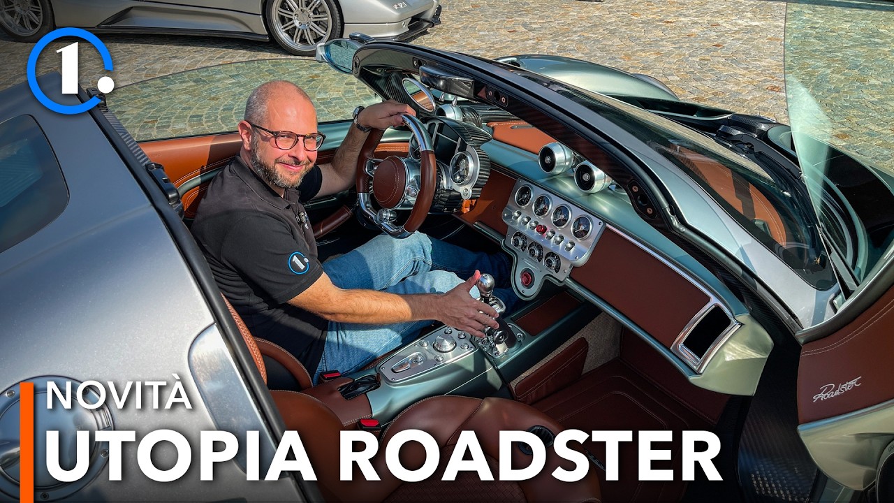 4 MILIONI € e un favoloso cambio MANUALE a 7 marce! 😍 Pagani Utopia Roadster 🇮🇹