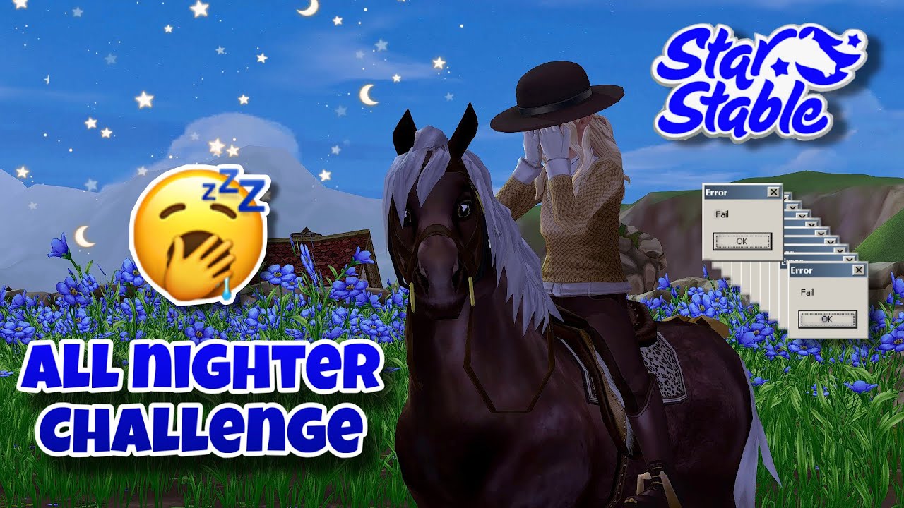 Die SCHLIMMSTE All Nighter Challenge EVER!😵‍💫💤 // Star Stable Online