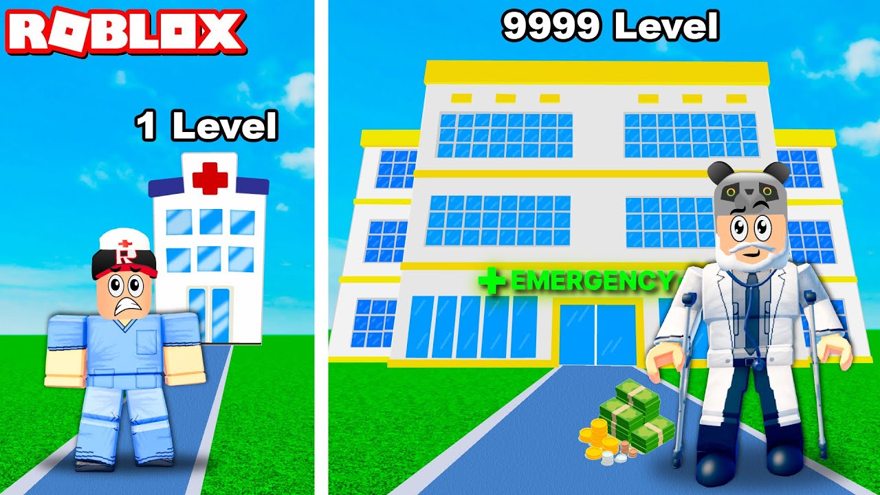 Kocaman Hastane Kur ve Zenginleşip Doktor Ol!! - Panda ile Roblox Hospital Tycoon