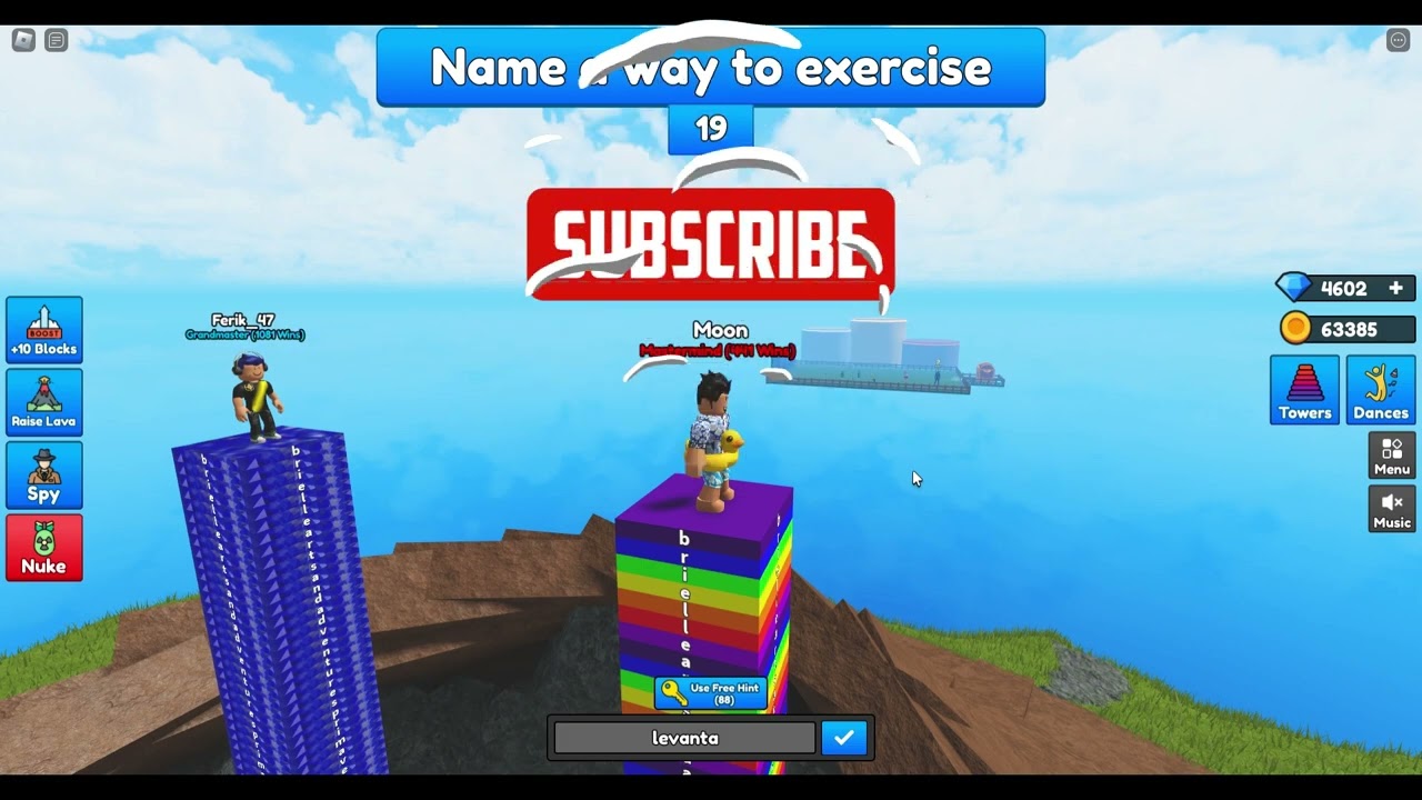 Roblox Type or Die - Two Rounds (Longest Answers - Part Four)