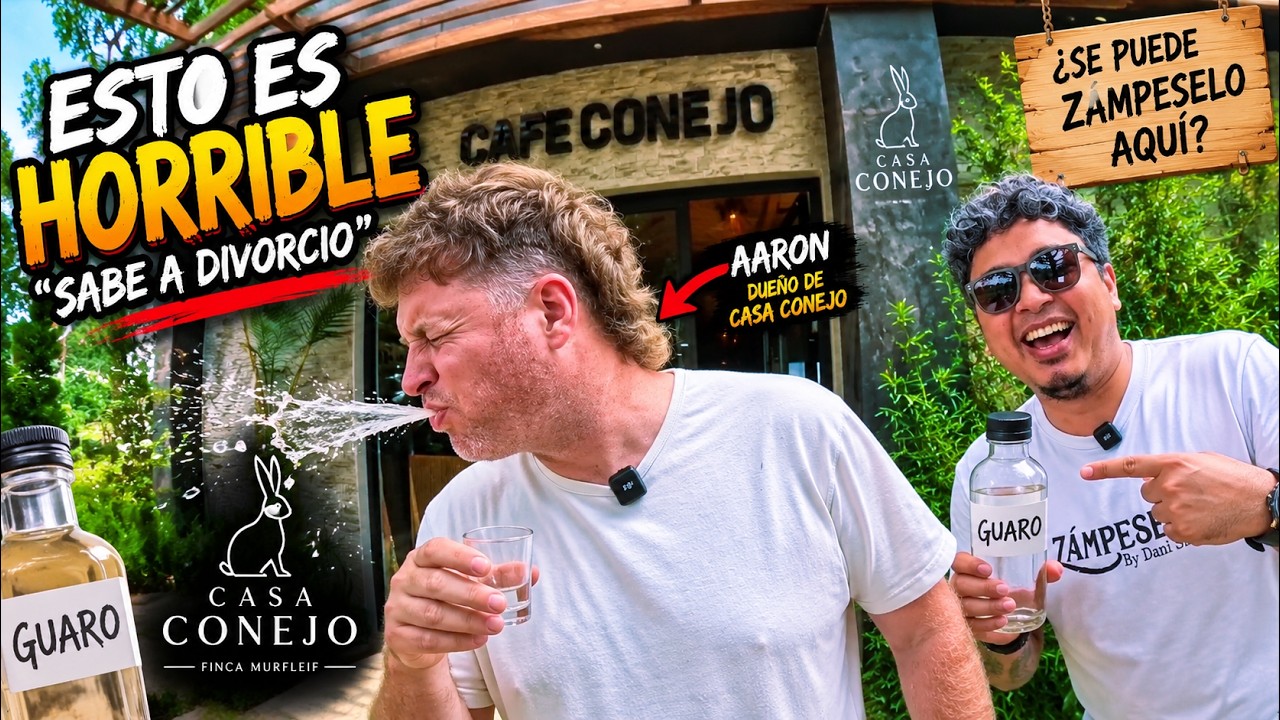 ESTO ES HORRIBLE&rdquo; 😂 | AARON PRUEBA EL Z&Aacute;MPESELO EN CASA CONEJO