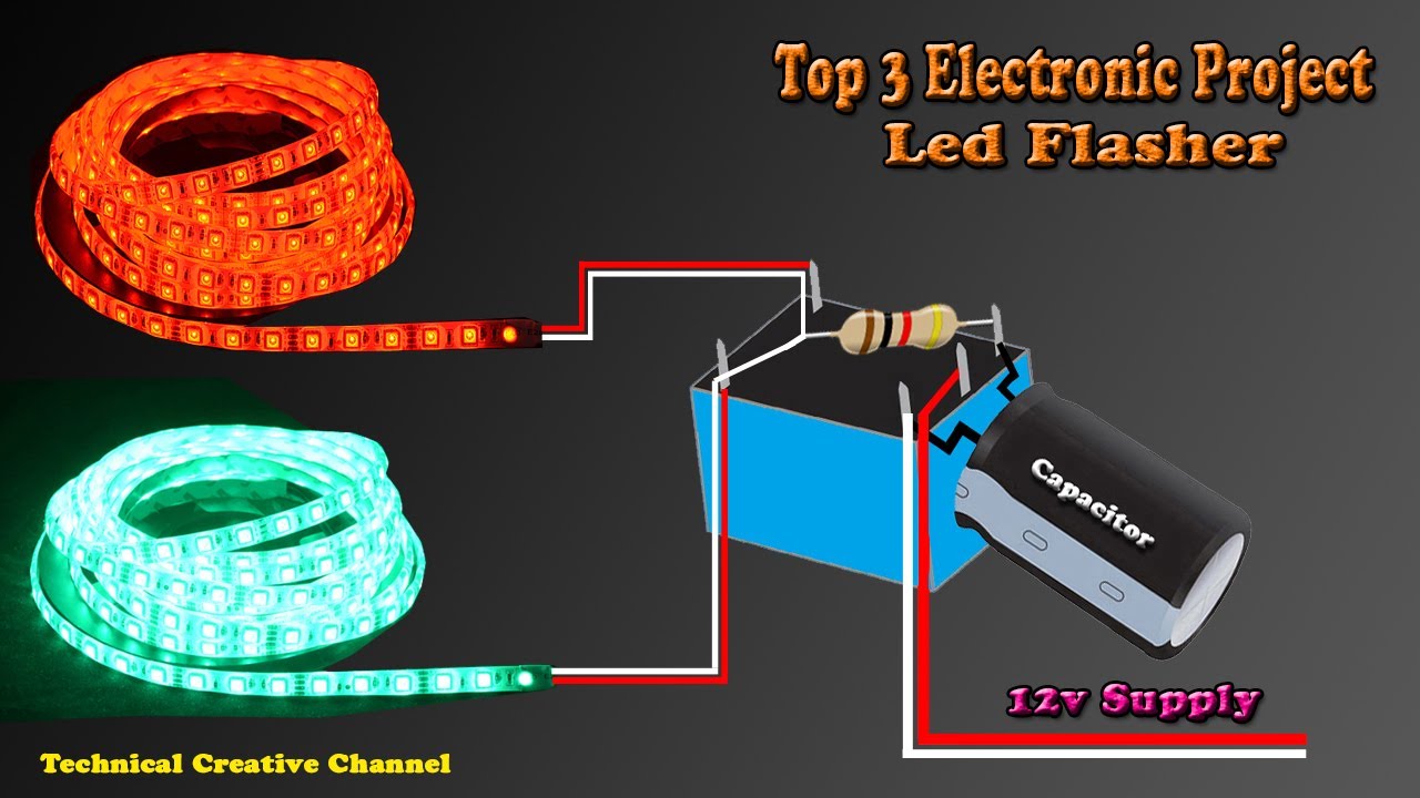 Top 3 Electronic Project Using 12v Relay 12v Supply BC547 BD139 & More Eletronic Components