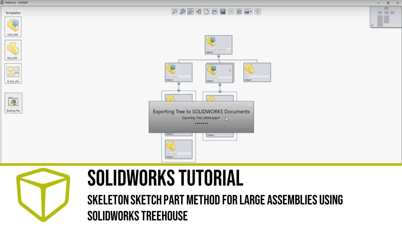 Учебное пособие по SOLIDWORKS — Метод создания эскиза скелетной детали для больших сборок с испол...