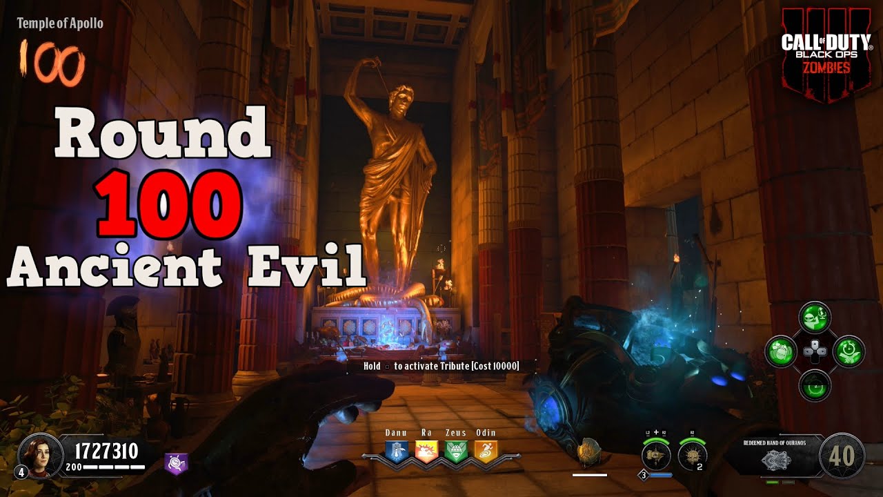 Round 100 Ancient Evil DLC 2 (Flawless) - Black Ops 4 Zombies