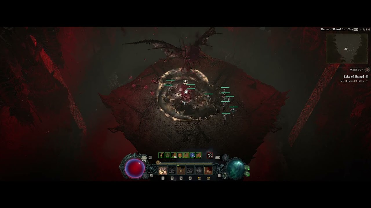 Uber Lilith kill Diablo IV, Season 1 with Minion Necromancer and Ring of Mendeln