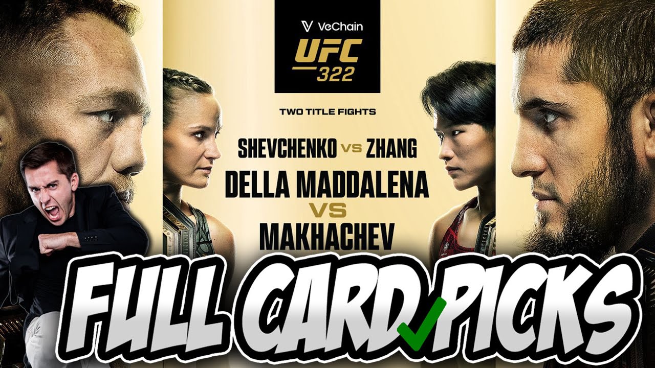 FINCH'S UFC 322 MACKHACHEV VS JDM FULL CARD PREDICTIONS