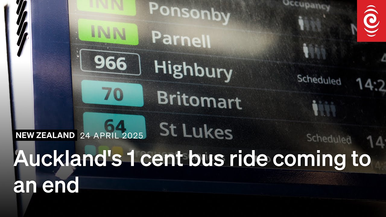 Auckland's 1 cent bus ride coming to an end | RNZ