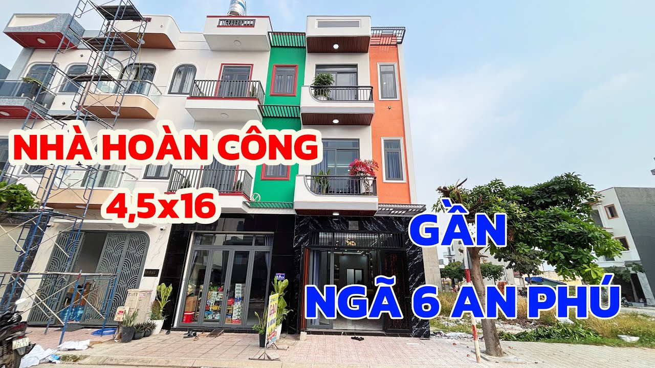 TẬP 262_NHÀ HOÀN CÔNG ĐẦY ĐỦ NỘI THẤT, CÁCH ĐƯỜNG DT743 150M. Dt 4,5x16. Lh: 0966.109.695