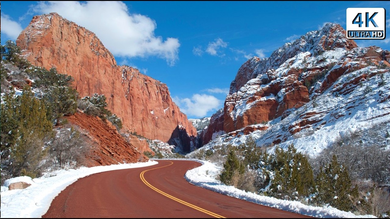 Zion National Park Utah Scenic Drive 4K