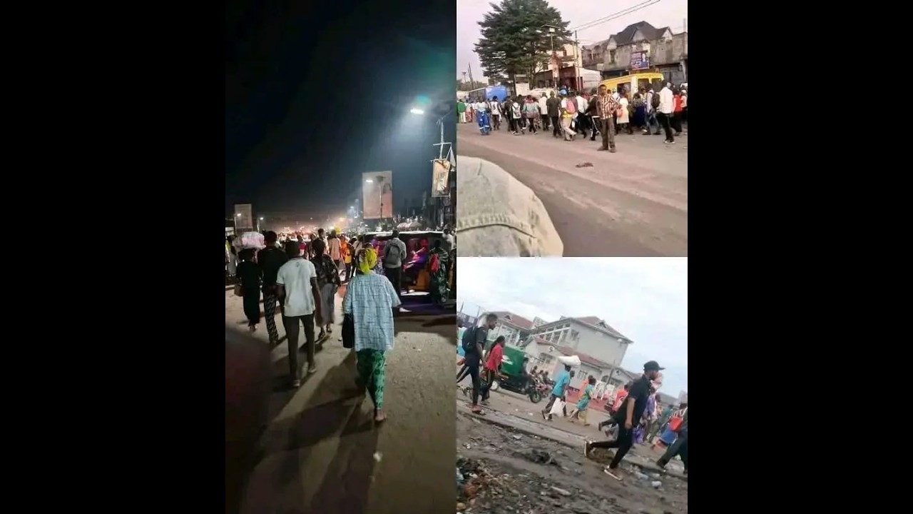 MATIN EXPLOSIF À KINSHASA : PNEUS BRÛLÉS, ROUTES BARRICADÉES ET POPULATION BLOQUÉE